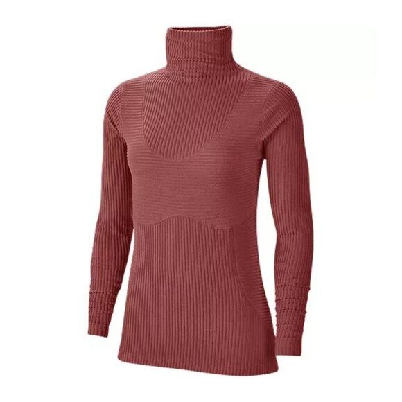 NEW Nike Women's Hyperwarm Velour Long Sleeve Shir - Picture 4 of 5